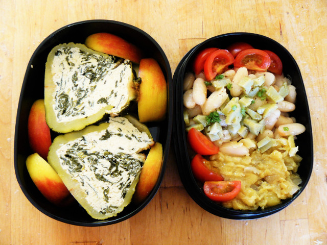 Bento #5: stuffed courgettes